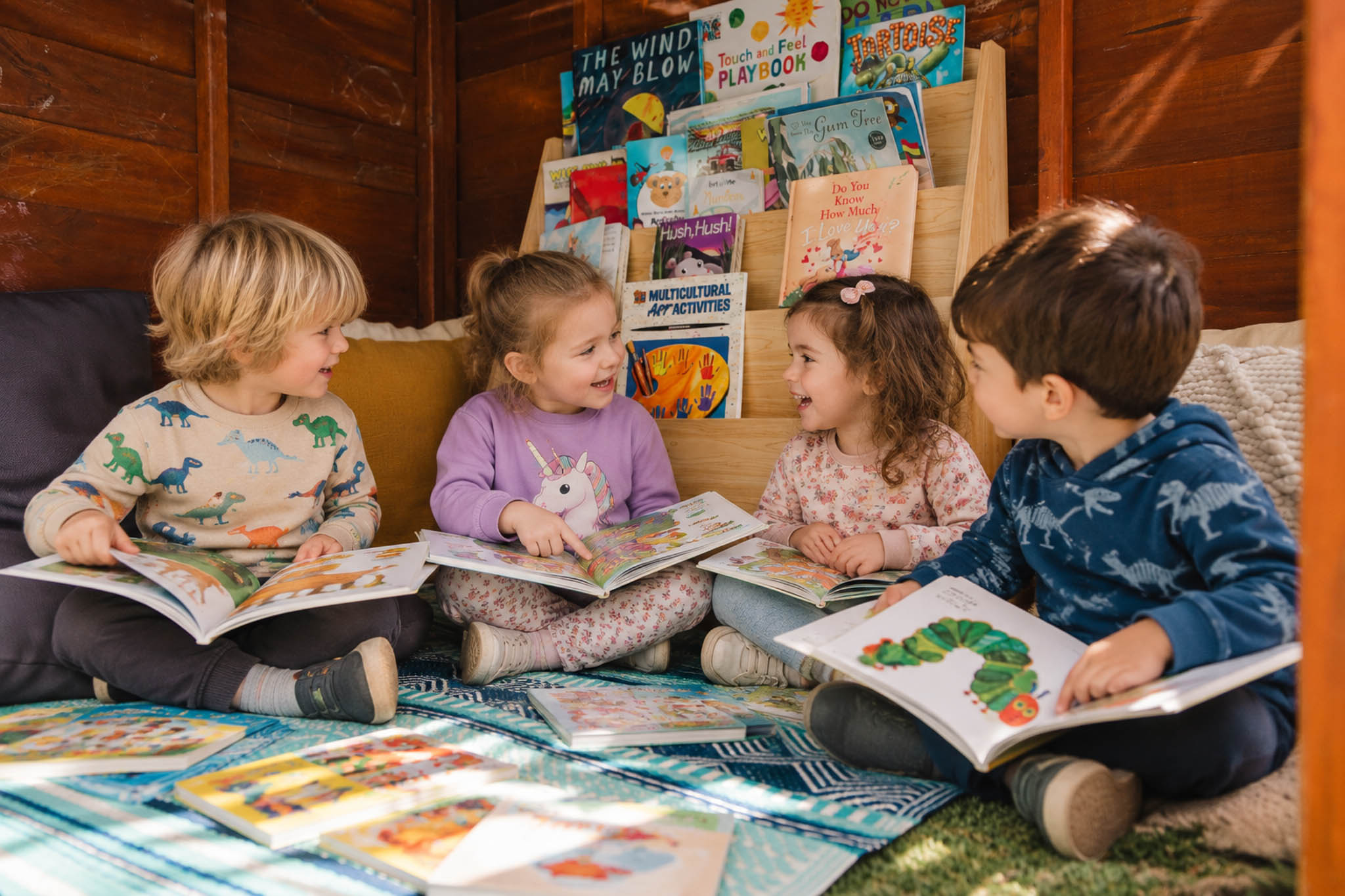 Children learning and playing together